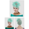 thumbnail image 6 of Comfortable Breathable Polyester Hat New Ruffled Edges Flower Head Covering, 6 of 18