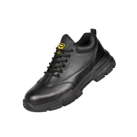 

SIMANLAN Unisex Work Boots Slip Resistant Safety Shoe Steel Toe Protection Boot Women Men Heavy Duty Lace Up Wear-resistant Work Boots Model 8