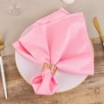 thumbnail image 2 of Balsa Circle 5 Pink Premium 20x20 in Scuba Polyester Dinner Table Cloth Napkins Party Events Decorations Supplies, 2 of 6