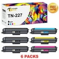 thumbnail image 1 of Toner Bank 6-Pack Compatible Toner Cartridge for Brother TN-227 HL-L3210CW L3230CDW L3710CDW L3270CDW DPC-L3550CDW MFC-L3710CW L3750CDW L3770CDW (3Black,Yellow,Cyan,Magenta), 1 of 8