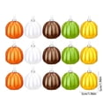 thumbnail image 2 of Cheapark Matte Pumpkin Hanging Ornament Balls, Artificial Tree Wreath Mantel Decor, Halloween Thanksgiving Fall Multicolor Shatterproof Plastic Baubles 15 Pack 1.96 Inch Each, 2 of 7