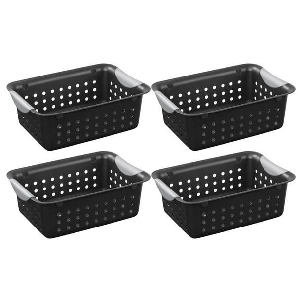 Sterilite Small Ultra Basket Storage Bin 1622 Handles Ventilation Holes