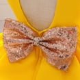 thumbnail image 3 of Girls' Party Dress Flower Wedding Dress Elegant Formal Dress Toddler Girls Net Yarn Embroidery Rhinestone Bowknot Birthday Party Gown Long Dresses Headband Suit 6-12 Months, 3 of 8