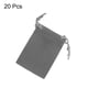 thumbnail image 3 of Uxcell 20 piezas Bolsas de Terciopelo con Cuerdas 2 x 2.8 Pulgadas Bolsas de Regalo para Joyería para Empaque de Joyería, Gris, 3 of 7