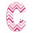 thumbnail image 1 of Stupell Industries OHI-101-C Tri-Pink Chevron 18 Inch Hanging C, 1 of 1