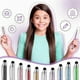 thumbnail image 5 of 40Pcs Crystal Ballpoint Pen Bulk Shiny 2 in 1 Slim Crystal Diamond Screen Stylus Black Gel Ink Ball, 5 of 5