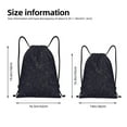 thumbnail image 2 of Xecao Beautiful Roses Pattern Sports Drawstring Backpack - String Swim Gym Bag with Wet Proof Pocket for Women&Men-Medium, 2 of 6