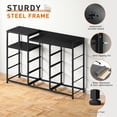 thumbnail image 3 of EnHomee Dresser for Bedroom with 11 Drawers Dressers Black Dresser & Chests of Drawers,Long Dresser TV Stand with Shelf,39.4" H Dresser with Sturdy Metal Frame & Wood Top,Fabric Dresser,Gray, 3 of 7