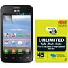 Straight Talk LG Optimus Dynamic II Android Refurbished Prepaid Smartphone w/ Bonus $45 30-Day Plan