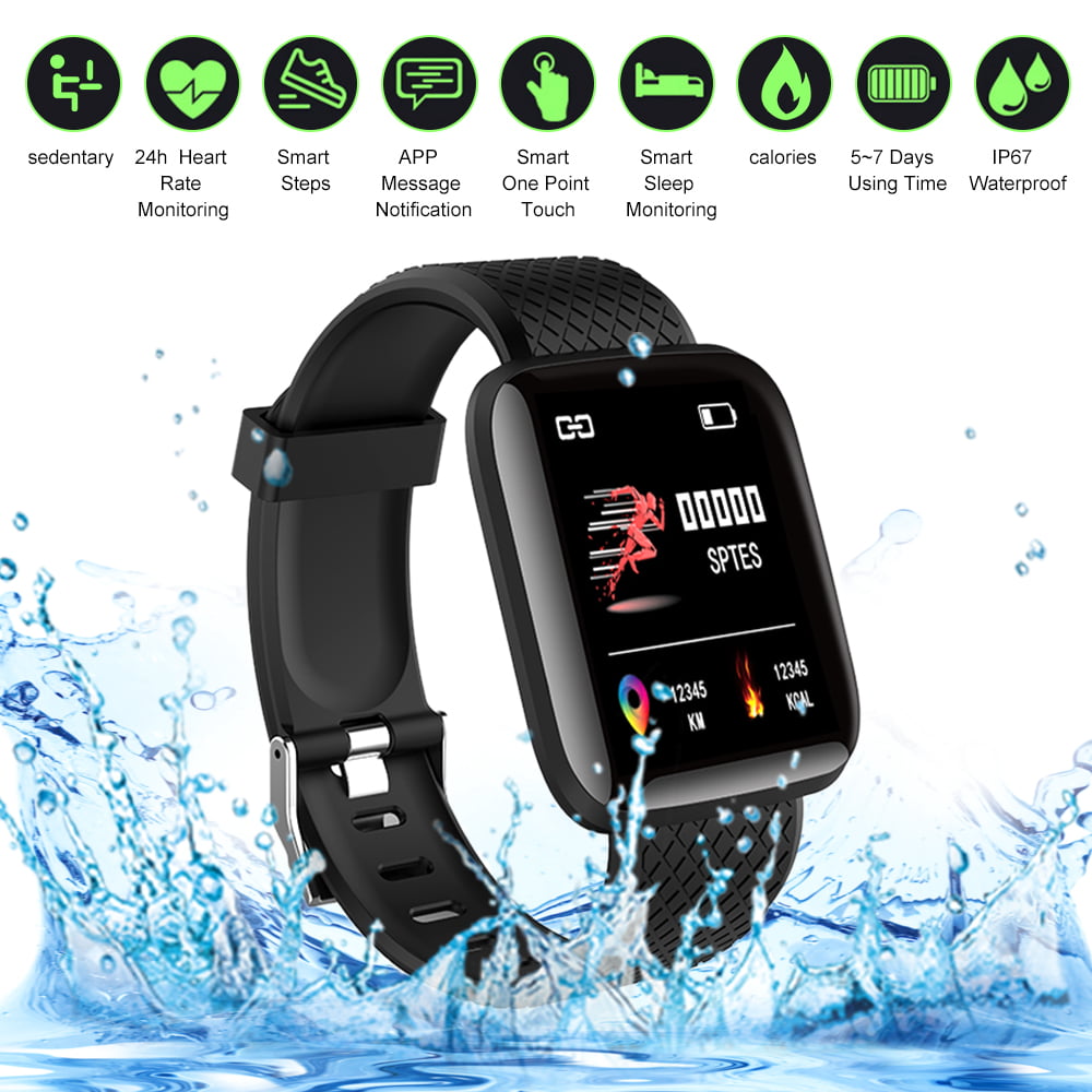 Docooler Intelligent Wrist Band Fitness Tracker Universal Step Counter Heart Rate Monitor