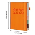 thumbnail image 3 of BNNG 2026 Planner - JAN 2026 - DEC 2026, 2026 Planner Weekly and Monthly, Calendar Planner, Leather Cover Planner with Pen Holder, Thick Paper, Notes Pages - 8.3" x 5.7", 3 of 9