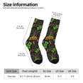 thumbnail image 6 of Uemuo Carnival Mardi Gras3 Pattern Women's Crew Socks, Soft Durable Breathable Moisture-Wicking with Odor Control Cotton socks, 6 of 9