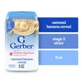 thumbnail image 4 of (2 pack) Gerber Stage 2 Baby Food, Oatmeal Banana Cereal, Baby Oatmeal Cereal 8 oz, 4 of 17