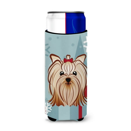 

Carolines Treasures BB1700MUK Winter Holiday Yorkie Yorkishire Terrier Ultra Beverage Insulators for slim cans Slim