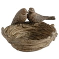 thumbnail image 2 of A&B Home Taupe Decorative Resin Bird Nest Bowl 9" x 7.5" x 5", 2 of 2