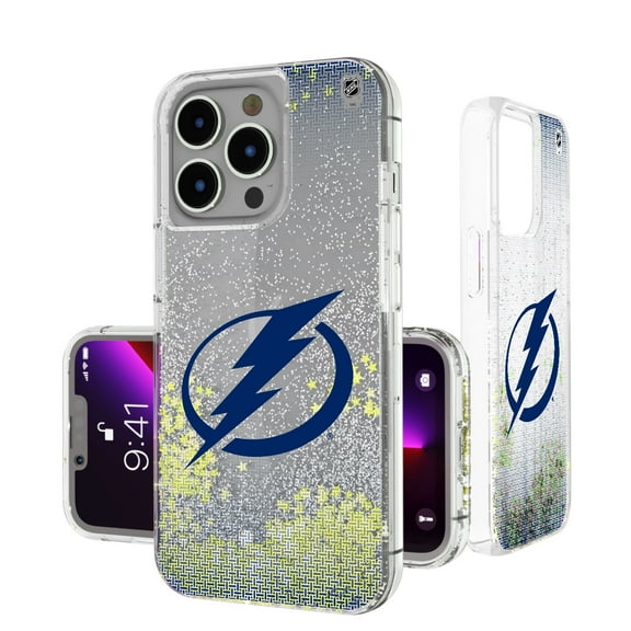 Tampa Bay Lightning Linen Logo iPhone Glitter Case