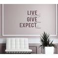 thumbnail image 5 of Inspirational Wall Quotes, Live Simply Give More Expect Less Vinyl Decal Stickers, Eggplant, 23x19, 5 of 5