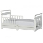 Dream On Me Toddler Sleigh Bed with Storage, Multiple Finishes