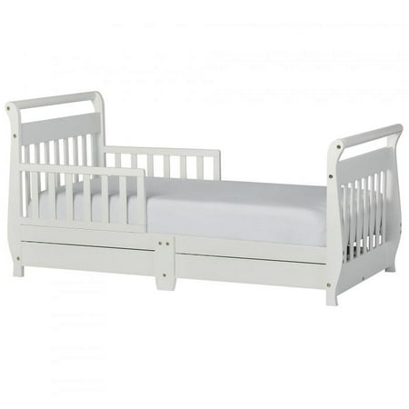 Dream On Me Toddler Sleigh Bed with Storage, Multiple Finishes