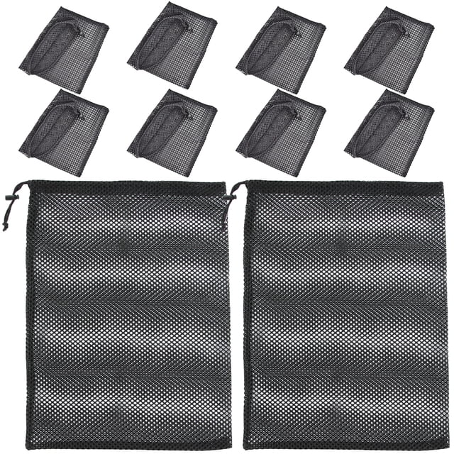 Miangastore 10 Pcs Sac en Filet à Cordon Petit Sac en Filet Sac en Filet Multifonction pour Sport Natation