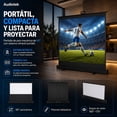 thumbnail image 2 of Pantalla Proyector Pull Up Ultracontraste 60' Manual Full Hd Audiotek, 2 of 10