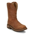 thumbnail image 2 of Justin Men's Resistor Russet Waterproof Western Work Boot Nano Composite Toe Russett 10.5 D(M) US, 2 of 5