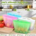 thumbnail image 2 of 1pcs 100% Silicone Food Storage Bags Reusable Food Storage Bags(upright) Suitable For Storage Of Various Foods Freezing, Keeping Fresh, Cooking, Heati, 2 of 5