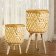 thumbnail image 4 of Toystoory Ligero tejido a mano maceta soporte DIY cesta balcón macetas jardín Patio decoración patrón Horizontal Type2 NO2, 4 of 6