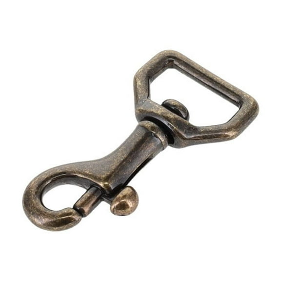 45 1/2" Antique Brass, Swivel Bolt Snap, Solid Brass-LL