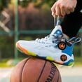 thumbnail image 5 of CPNG Youth Mens Basketball High-Top Shoes Sneakers Anti Slip Breathable Lace Up Cushioning Basketball Trainers Sports Shoes for Men Indoor and Outdoor, 5 of 6