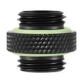 thumbnail image 2 of 2pcs G1/4 Thread Fitting Adapter Connector, Water Tube Connector Adapter for Computer Water Cooling System,  Performance, Black Long Short, 2 of 7