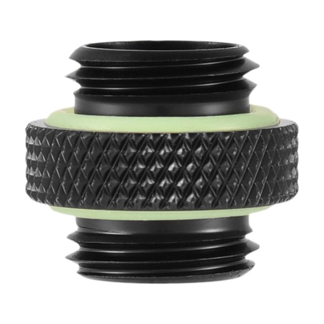 Conector adaptador de rosca G1/4 para sistema de refrigeración por agua de ordenador, corto, negro, 2 uds.