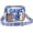 Blue, variant on Stadium Approved Clear Game Day Crossbody Bag - 9" x 7" x 2.5" Women's Clear Purse for Football Games, Concerts, Music Festivals & All Outdoor Events