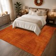 thumbnail image 4 of 8'x10' Area Rugs, Burnt Orange Indoor Outdoor Area Rug for Living Room Bedroom, Farmhouse Linen Texture Washable Bathroom Rugs Kitchen Floor Carpet Mats Home Decor, 4 of 8