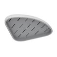 thumbnail image 2 of Estante esquinero triangular para baño, estante montado en la pared de plástico ventilado impermeable para champú, gris, 2 of 12