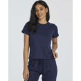 thumbnail image 3 of Real Essentials 2 Pack: Women's Cotton Pajamas Short Sleeve Tops and Capri Pants Pajama Sets with Pockets (Available In Plus), 3 of 6
