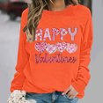 thumbnail image 3 of Uootdi Heart Printed Sweatshirts for Women Funny Love Heart Letter Print Graphic Long Sleeve Shirts Crewneck Pullover Top Holiday Pullover Outfits Gift, 3 of 6