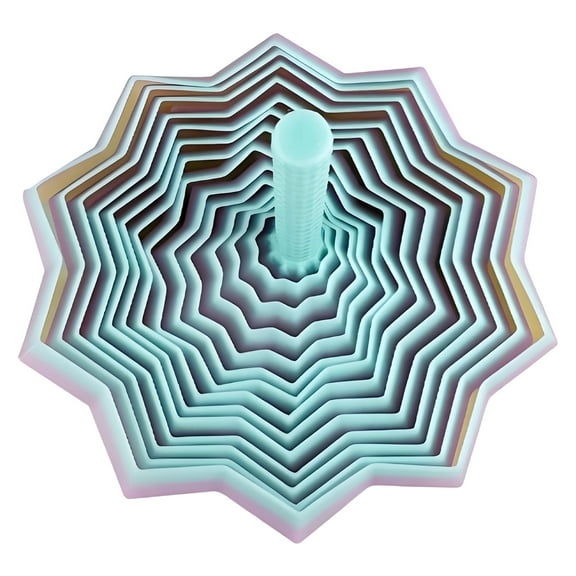 CYFW 3D Printed Sensory Fidget Star,Spinner with Handle,Fidgets for Adults Anxiety Stress Relief