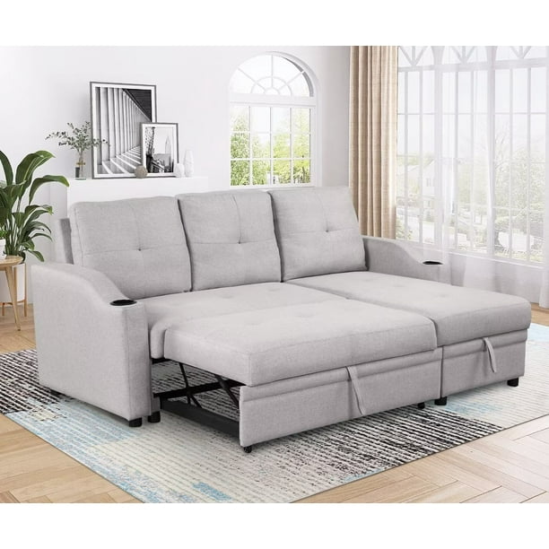 Sectional Sofa Trundle Bed Baci Living Room