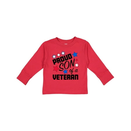 

Inktastic Proud Son of a Veteran- Veterans Day Gift Toddler Boy Girl Long Sleeve T-Shirt
