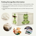 thumbnail image 5 of Frogs Stack on Each Other Storage Bins with Handle Fabric Organizer Basket Foldable Box 2 Pack 14.2x10.2x8.3, 5 of 8