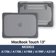 thumbnail image 2 of [PST] Apple Macbook Pro 13" (2017 / 2018 / 2019) Smart Case Cover, Transparent Hard Matte Shockproof Plastic Laptop Cover Case, 2 of 2