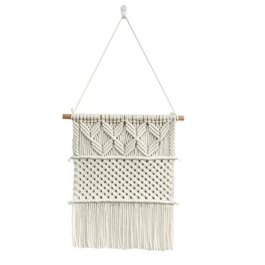 SIEYIO Macrame Necklace Holder Display Boho Bracelets Earrings Rings Tapestry Storage