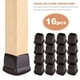 thumbnail image 4 of 16 Piezas Protectores de Suelo para Patas de Silla de Silicona MarróN, Tapas Cuadradas para Patas de Silla con Fieltro Envuelto, Adecuado Para: 0,55 Pulgadas-0,75 Pulgadas, 4 of 5