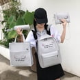 thumbnail image 2 of Fashion Style Multifunctional Large Capacity Canvas Four-piece Bag 4packs Gifts Clearance Gray, 2 of 5