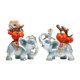 thumbnail image 1 of 2 estatuas de elefante de la suerte, adornos de resina, regalo de cumpleaños, coleccionables, Feng Shui Azul claro, 1 of 9