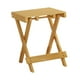 thumbnail image 1 of Taburete plegable, taburete portátil para acampar, silla de camping para playa, patio, madera, 1 of 9