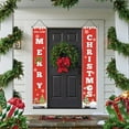 thumbnail image 5 of Uutvery 2 Pack Merry Christmas Hanging Banner,Christmas Couplet Door Curtain Banner,Christmas Decoration Outdoor Indoor Yard Front Porch,Hanging Reusable Xmas Door Covers for New Year Decor, 5 of 6
