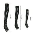 thumbnail image 6 of 1 Pair High Elasticity Solid Color Dance Gloves Bright Faux Leather Stage Show Long Gloves Cosplay Accessories, 6 of 7