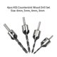 thumbnail image 5 of Hss Wood Drill Bit, For Wood Chamfer, 5 Flutes 3mm-6mm, 4Pcs, 5 of 5